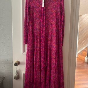 Lilly Pulitzer Pink and Purple Maxi Dress